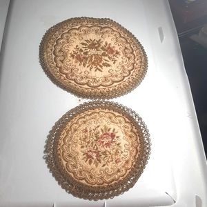 VTG 60s Group Muylle Tapestry Doll House Rugs X2